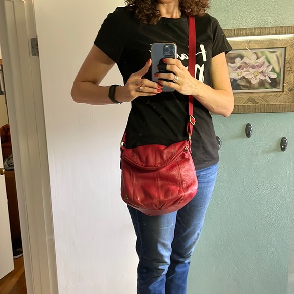 Sak red leather crossbody bag - Picture 6 of 12